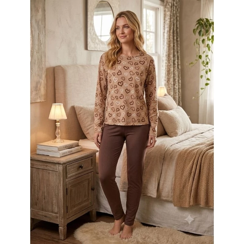Pijama feminino longo de inverno